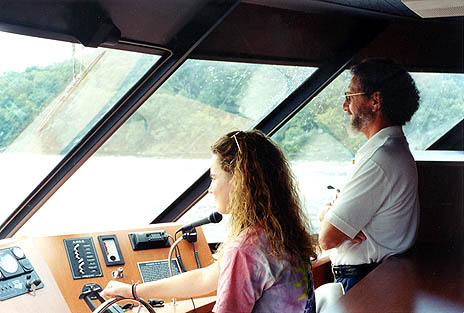 Jaime and Poppop at the Helm